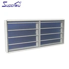 Aluminium frame Miami Dade county anti-corrosion glass louver window blind for house