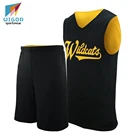 Quick Dry Fabric Double Sides Dye Sublimation Printing Custom Reversible Basketball Uniform