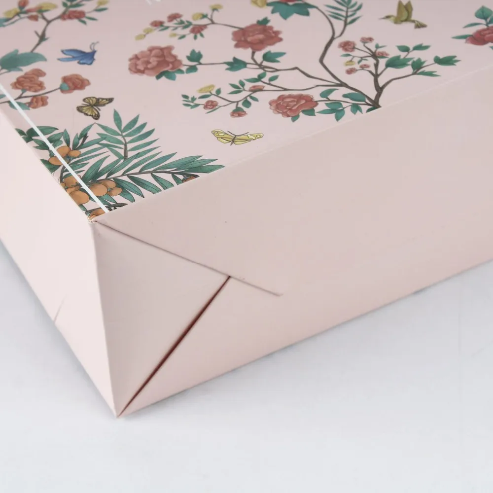 gift bag pink flowers color cute style packing gift clothes