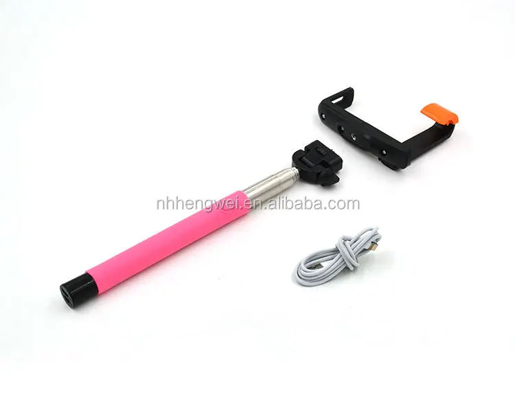 wireless bluetooth selfie monopod bluetooth monopod selfie stick with bulit-in for mobile phone