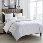 100% Cotton Down Feather Comforter Duvet Quilt Luxury Hotel White Feather Filling King Down Duvet Set