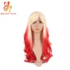 Cheap Becus Long hair Heat Resistant Synthetic Ombre Wigs Human Hair Lace Front For White Women