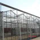 Hot sale multi span glass greenhouse