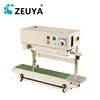 semi-automatic continuous band sealing heating sealing plastic bread bag sealing machine with coding