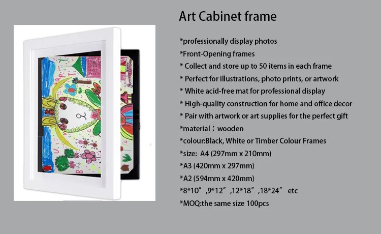 store and display art cabinet frame