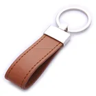 promotional key chain metal promotional leather key ring