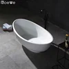 STOCK AVAILABLE, composite cast stone resin tub artificial marble bath,modern design bathroom solid surface freestanding bathtub
