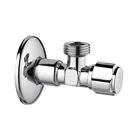 2018 Changfei Promotion Product hot sales brass full turn brass angle valve with polish and chrome plated