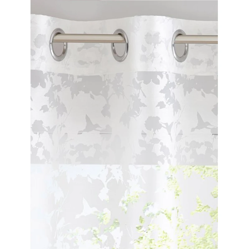 Shanghai Evision made in green curtain, oeko certificate curtains for living room,white burnout window curtains for germany