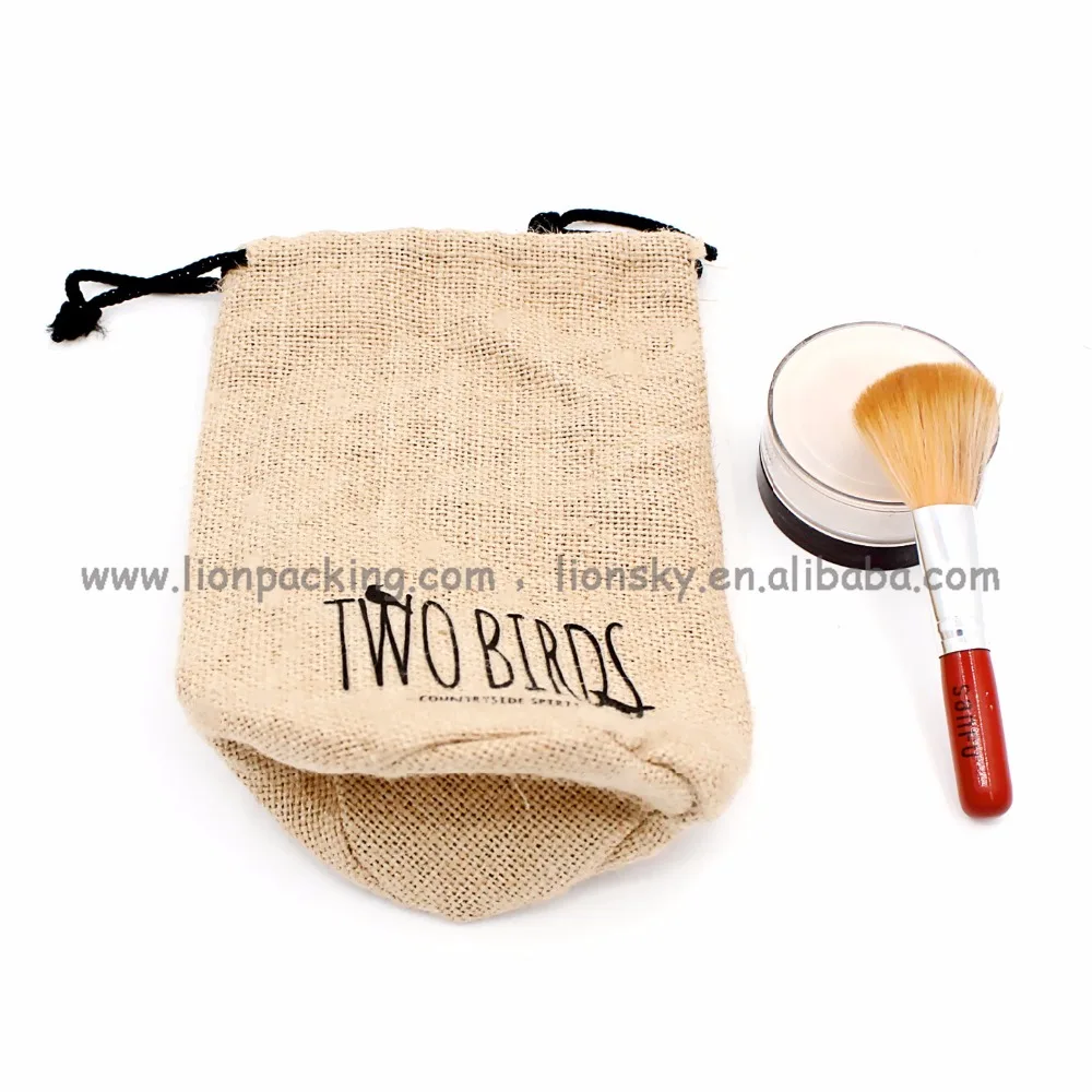 big drawstring hessian bag wholesale