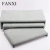 FANXI China Wholesale Commerical Velvet Bangle/Necklace/Earrings/Ring Display Stand Set MDF Jewelry Display Table