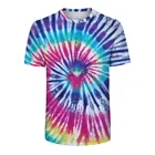 vintage tie dye two color t shirts wholesale cheap
