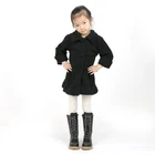 Girl 3/4 Sleeve Lambwool Winter Jacket Kids Outwear Baby Winter Clothes