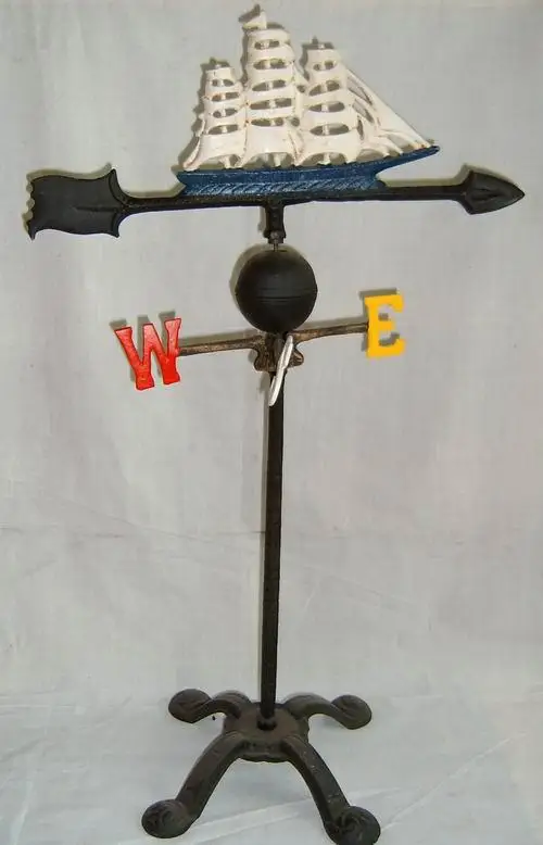 Cast iron decorative wind vane sailling wind vane garden weathervane