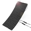 Full black color semi flexible solar panel 110w Flexible Solar Panel for car boat 110W ETFE flexible thin film solar panel mono
