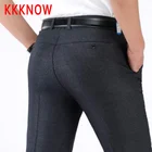 KKKNOW new men's casual trousers middle-aged and elderly spring and summer thin waist trousers men's trousers