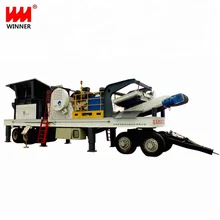 China tire mobile complete crushing plant with high quality