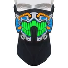 Led halloween mask teeth mask glowing in dark night