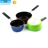 Milk Pan With Colorful/Aluminum Cooking Pot With Silicone Handle