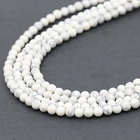Natural precious turquoise stone genuine high quality howlite gemstone loose beads