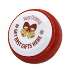 Custom recordable children push sound red talking button for learn