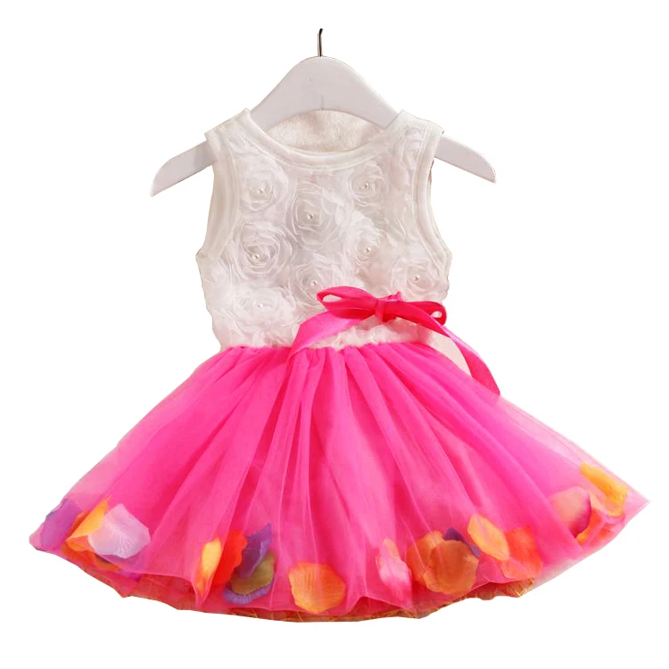 2015 Fashion Sleeveless Princess Toddler Girl Dresses Cotton Lace Tutu Children Kids Dress Girls Catimini Girls Clothing CA006