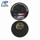 quality wholesale black painted championships lapel pins in China