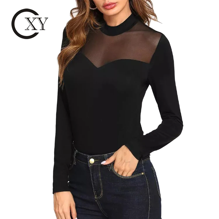 blusa negra elegante