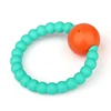 Kids Chew Beads Bracelets/Popular Food-safe Silicone Teething Bangle From Kean