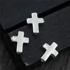 925 Sterling Silver Cross Beading Accessories Jewelry DIY Religious Christian Findings Handmade Spacer Beads Bijouxv