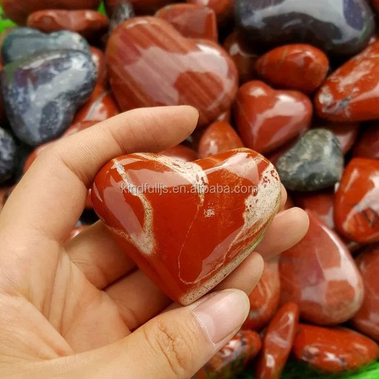 red jasper stone hearts romantic crystal love gifts