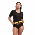2018 New Design Women Neoprene Zipper Short Sleeve Shapewear Hot Waist Trimmer Tops Sweat Sauna Vest