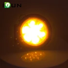 Truck Trailer 10 LED Round Reflector Tail Light Brake Stop Signal Turn Lamp 12V