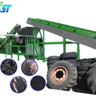 Waste tire recycling production line price tire shrdder machine for rubber crumb