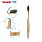 FDA Approved Eco- friendly Charcoal Bristles OEM Bamboo Toothbrush with Customized Packing and Logo