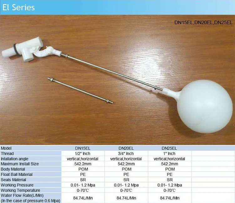 Water level controller float valve brass float valve float ball valve