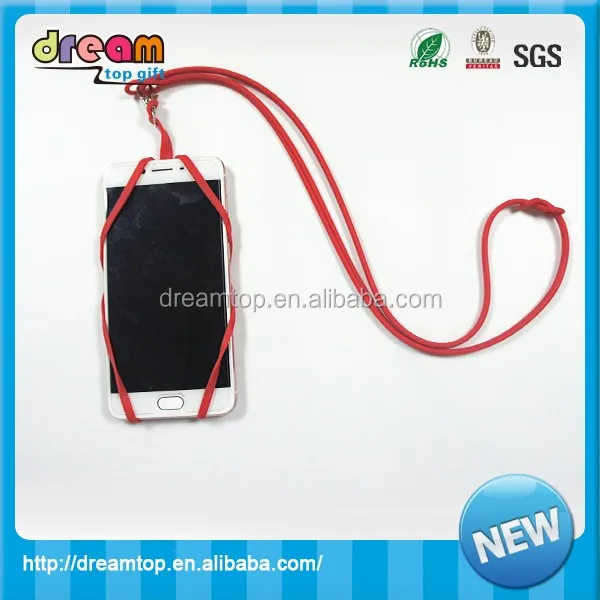 name: 2017 novelty promotional gifts silicone lanyard cell phone