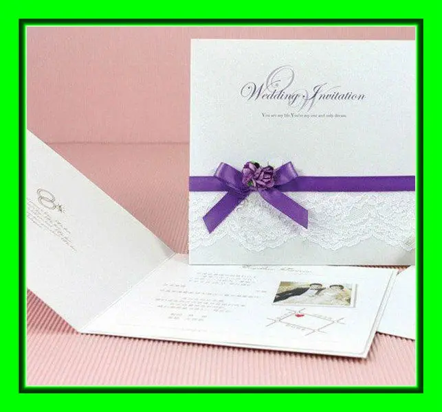 hot stamping art paper wedding invitation card factory