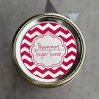 Personalized custom scrub jar labels balm lip scrub round sticker private label