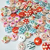 Hot style wood button diy series 15mm, color arts and crafts