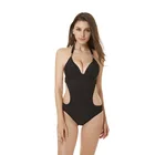 One-piece Classic Two colours optional women back tie swimwear