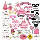Pz150 Birthday Party Supplies 44 Pcs Photo Booth Props 2019 New Design Sweet 16 Birthday Decoration 16Th