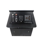 pop up desktop socket with HDMI VGA for conference table/hotel/desk