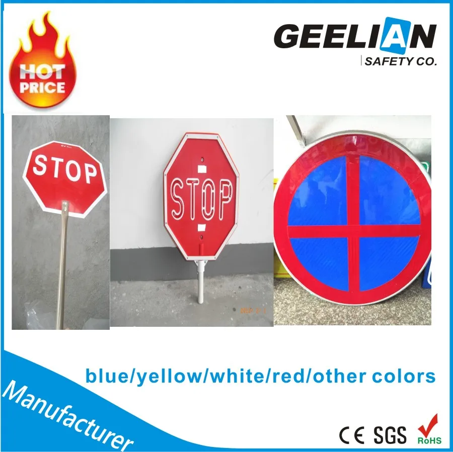 reflective adhesive no stopping traffic sign