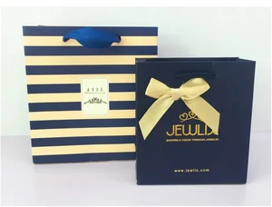 factory supply unique design cosmetic gift packaging paper bag