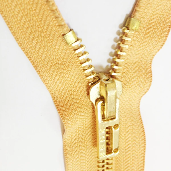 custom gold zipper gold teeth zipper