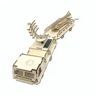 Solar Car Kit Solar Car Toy Wooden Long Missile Truck Toy Solar Car Kit