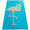 Personalized Custom 21s Cotton Premium flamingo yarn-dyed velvet jacquard beach towel