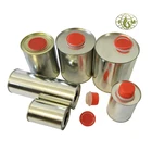 250ml/500ml/800ml/1000ml metal tin can/motor oil can with plastic cap