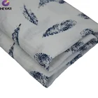 high quality wholesale BCI Organic cotton fabric baby print crinkle cotton fabric